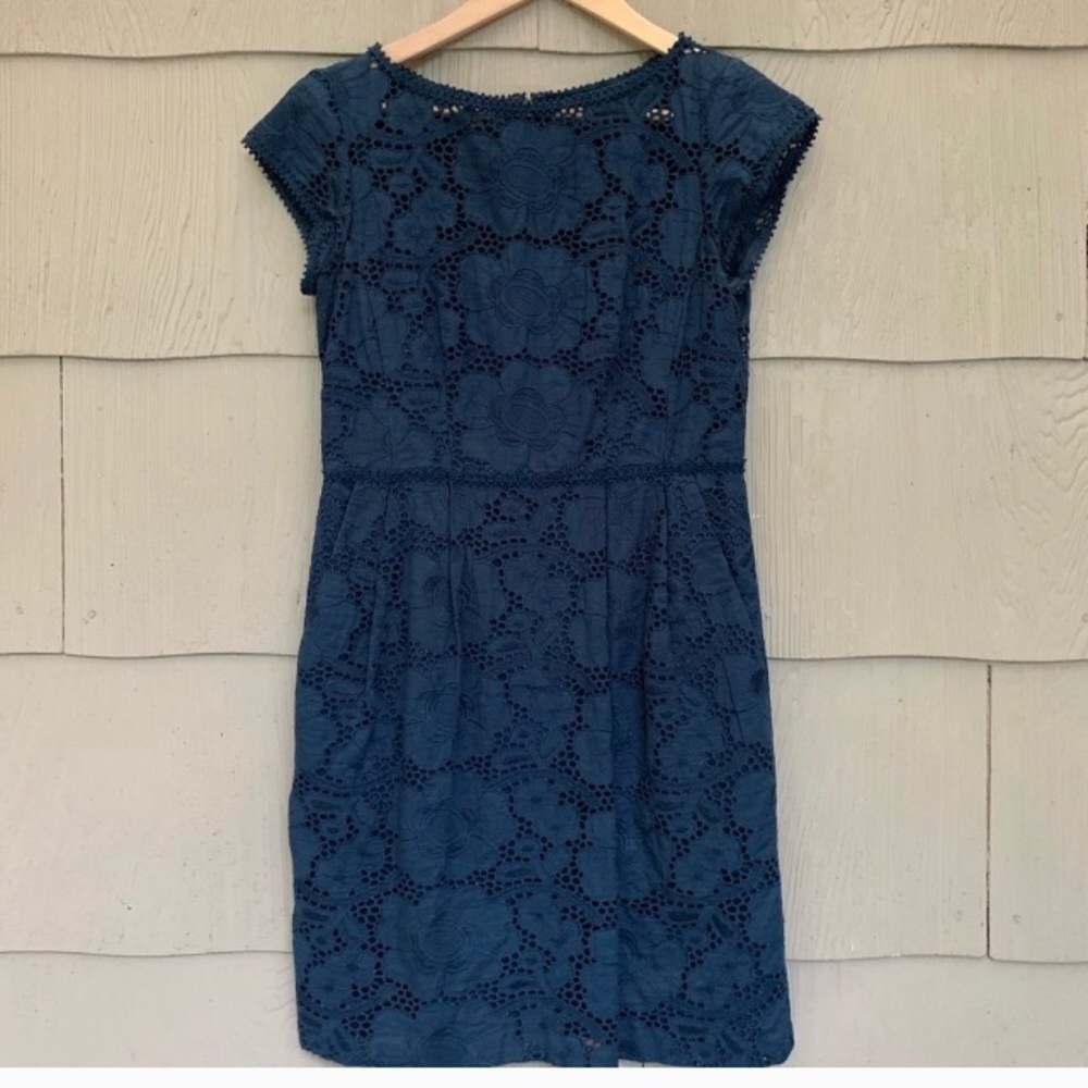 Nanette Lepore Eyelet Dress - 100% Cotton, Excellent Condition! Designer dress!